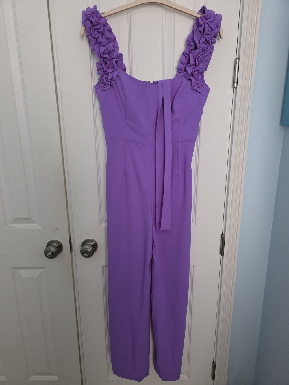 Lily Pulitzer Sleeveless Ruffled Strap Lavender Jumpsuit